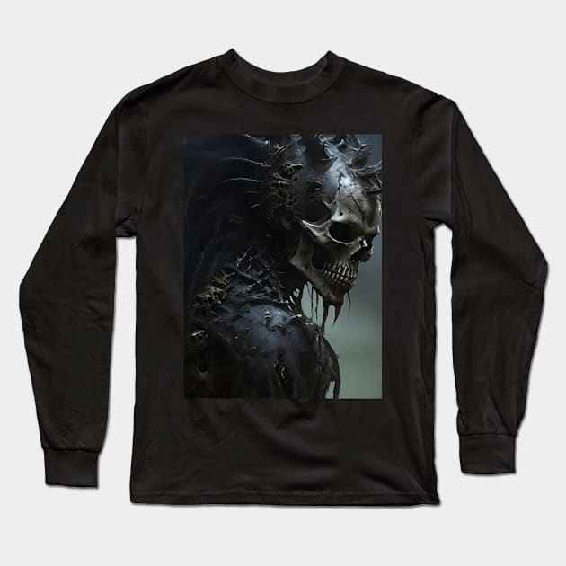 Hell Soldier Examining Death Field Long Sleeve T-Shirt by Dark Juliettes